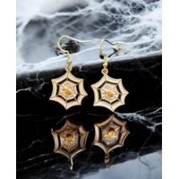 Halloween Spider Web Earrings
