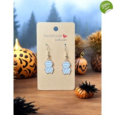 Halloween Mummy Mummified Earrings