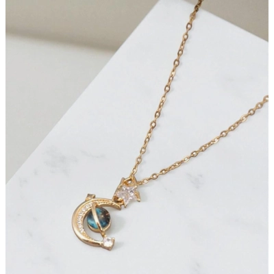 Celestial Moon and Star Necklace