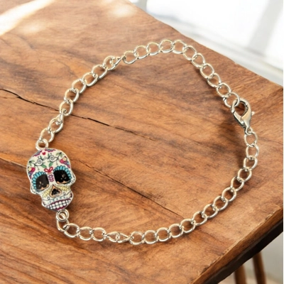 Multicoloured Skull bracelet