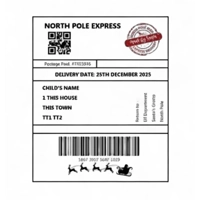 Personalised “Letter from Santa” North Pole Express Labels