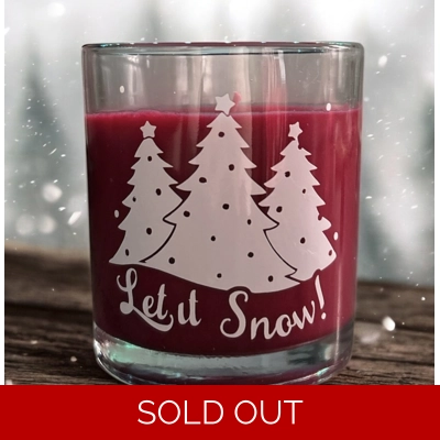 Let it Snow Scented Cande