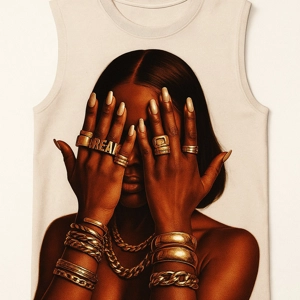 Women's Garment-Dyed Heavyweight Muscle Tee See No