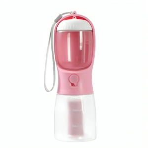 3-in-1 Portable Dog Water Bottle: Food & Waste Bag With Compartment