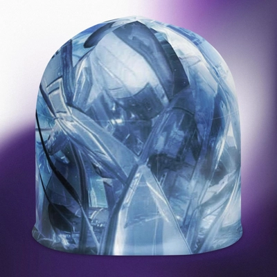 Blue Cyber Core snug Beanie