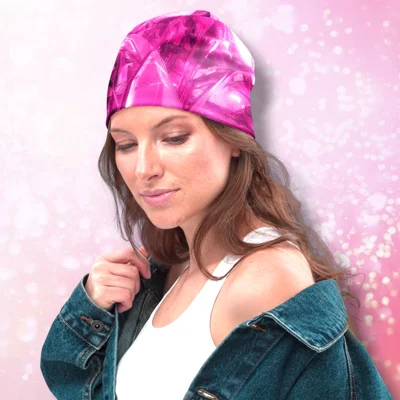 Pink Cybercore Beanie