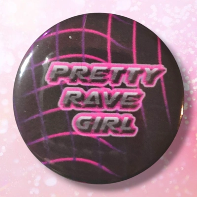 Pretty Rave Girl Pin Pretty Rave Girl Pin