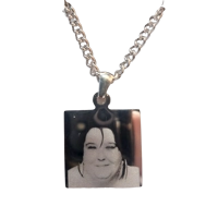 square stainless steel necklace