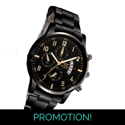 Men's Luxury Watch Fashion Business Calendar Men's Steel B..
