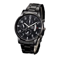 Men's Luxury Watch Fashion Business Calendar Men's Steel Belt Watch