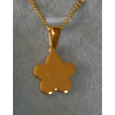 gold colour daisy necklace