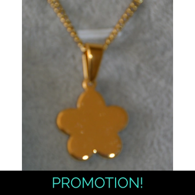 gold colour daisy necklace