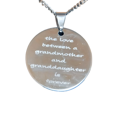 round stainless steel necklace