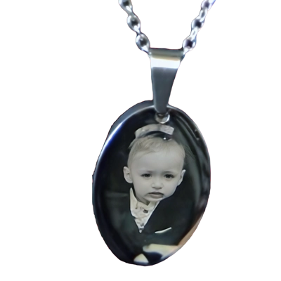Oval Stainless Steel necklace
