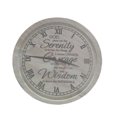Serenity Prayer Clock