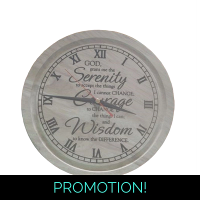 Serenity Prayer Clock