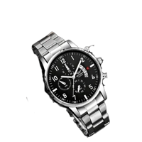 Men's Luxury Watch Fashion Business Calendar Men's Steel Belt Watch