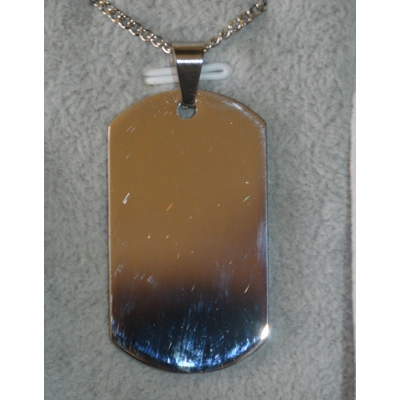 dog tag stainless steel necklace