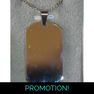 dog tag stainless steel necklace