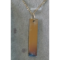 name bar stainless steel necklace