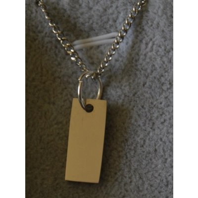 name bar stainless steel necklace