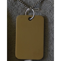 rectangle stainless steel necklace
