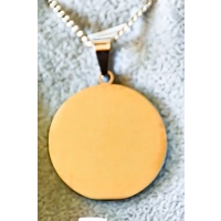round stainless steel necklace