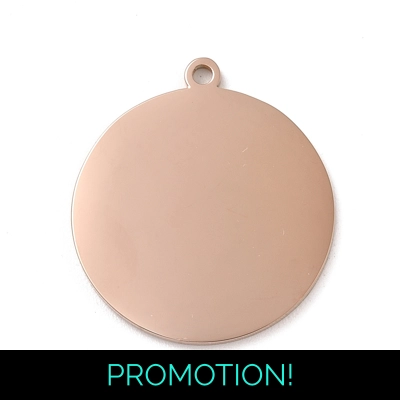 Rose gold Round Necklace