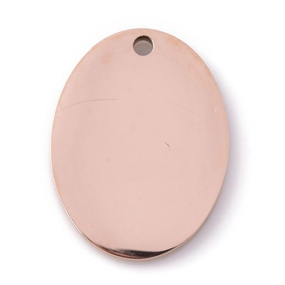 rose gold oval necklace