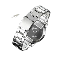 Men's Luxury Watch Fashion Business Calendar Men's Steel Belt Watch