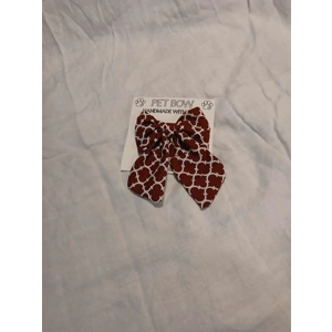 Burgundy Dog Bow