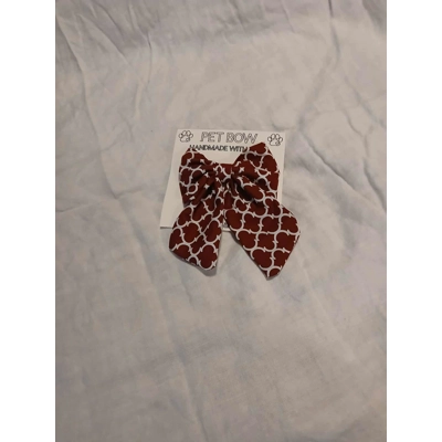 Burgundy Dog Bow