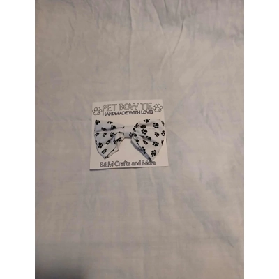 Paw Print Dog Bow