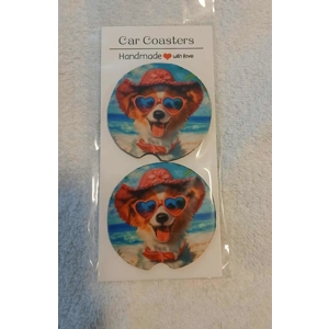 Dog Car Coasters