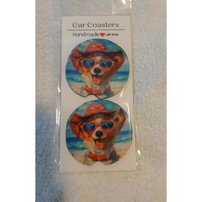 Dog Car Coasters