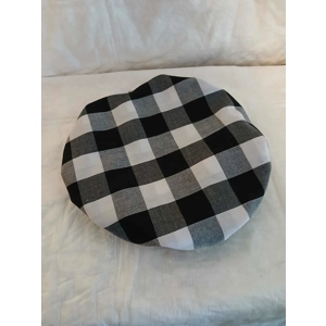 Black & White checked bowl cover