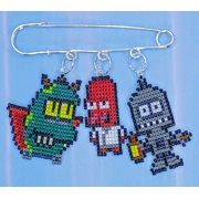 3 Loop Pin - 3 Charms