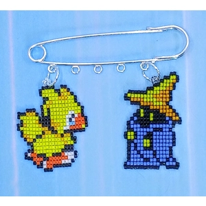 5 Loop Pin - 2 Charms