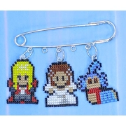 5 Loop Pin - 3 Charms