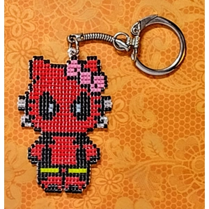 Deadpool Kitty Keychain