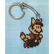 Raccoon Mario Keychain