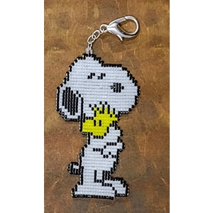 Snoopy Hugging Woodstock Keychain