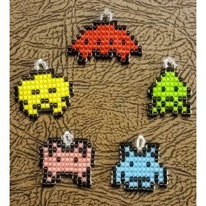 Space Invaders Charms