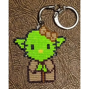 Yoda Kitty Keychain
