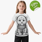Girls Little Writer Lion Guardian T shirt