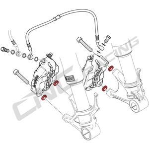 Front Caliper Offset Collar