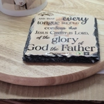 Lion and the Lamb mug and  Slate Set