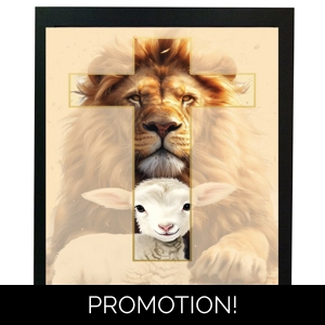 Lion and Lamb Poster