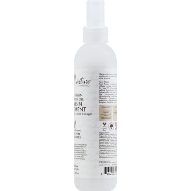 Additional Image for Shea Moisture Leave-In Treatment, 100% Virgin Coconut Oil, 8 Ounce