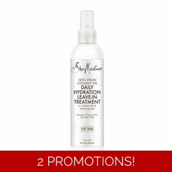 Shea Moisture Leave-In Treatment, 100% Virgin Coconut Oil, 8 Ounce